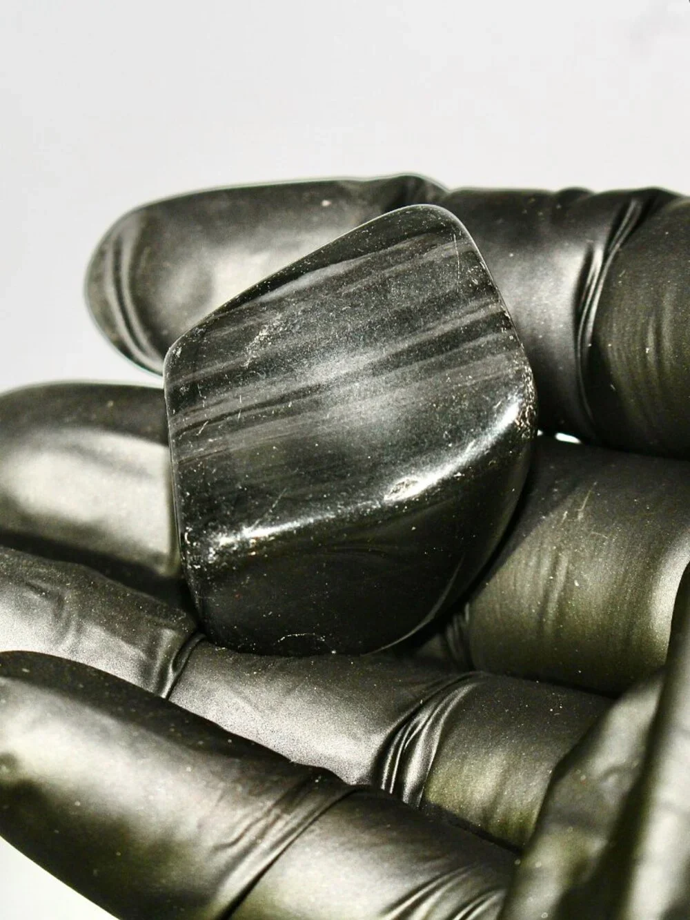 19.2g Old Stock Rainbow Obsidian Polished Davis Creek California Rare Stone Rock